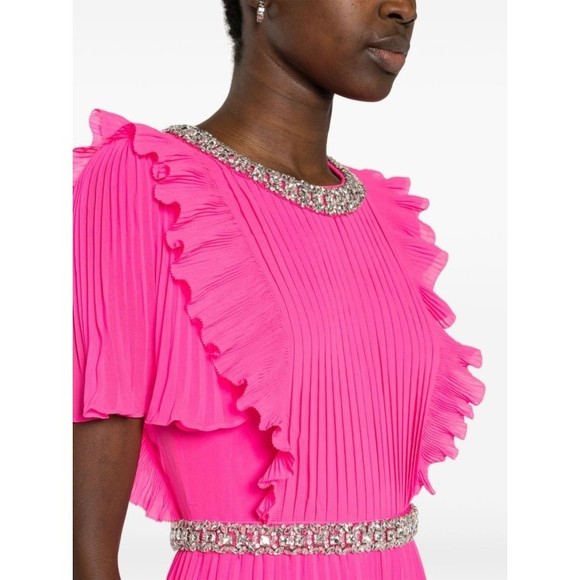 Self-Portrait Maxi Dress With Pleated Fabric - NWT - Picture 4 of 5